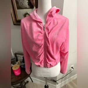 Juicy Couture Bright Pink Velour Jacket